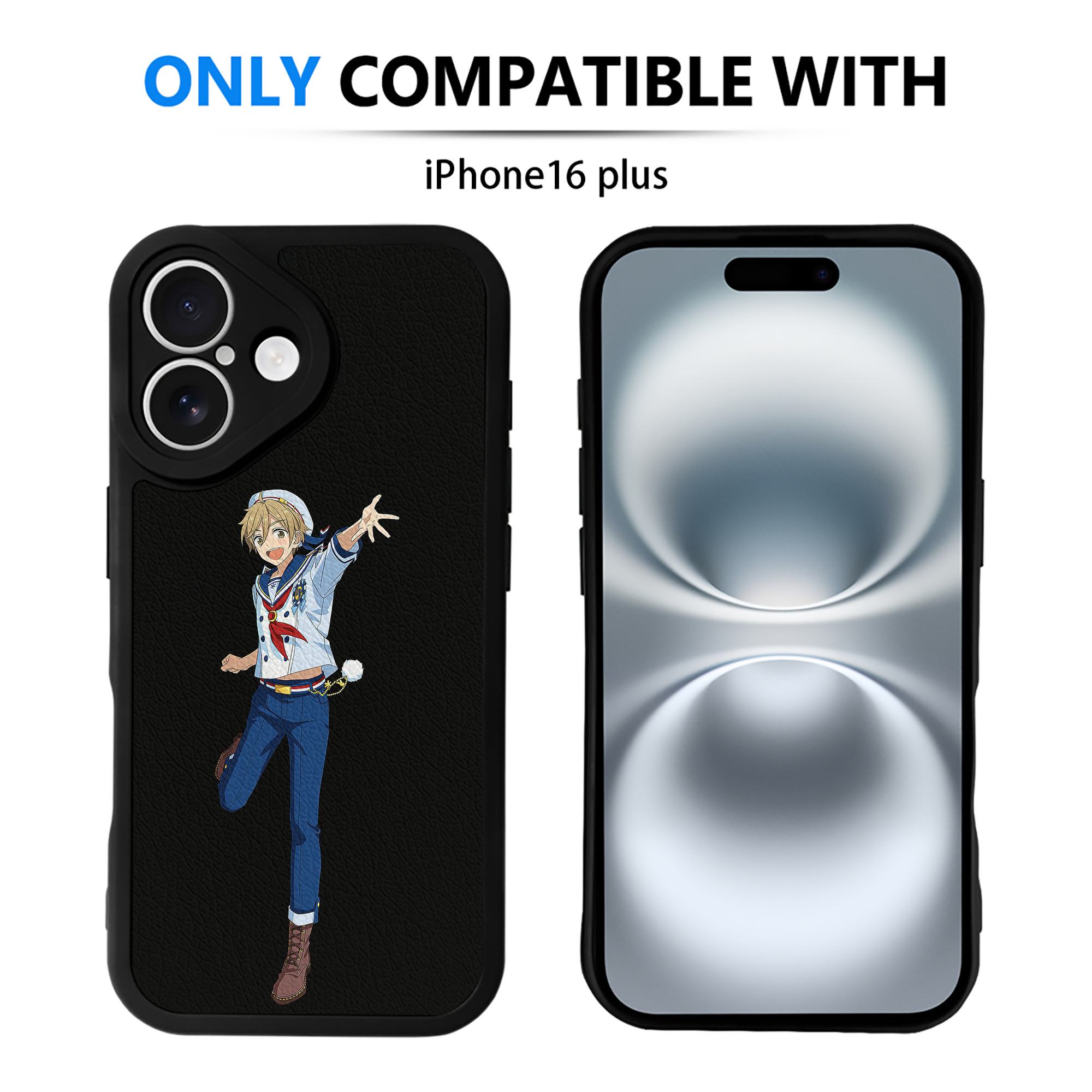 （画像用） あんさんぶるスターズ! Ensemble Stars 【iPhone 16シリーズ対応】シリコンスマホケース（レザー調） 材質：シリコン